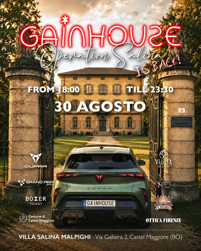 Locandina GainHouse Operation Salina a Villa Salina Malpighi, 30.08.2026